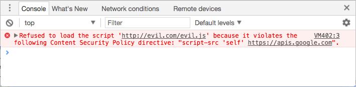 CSP error