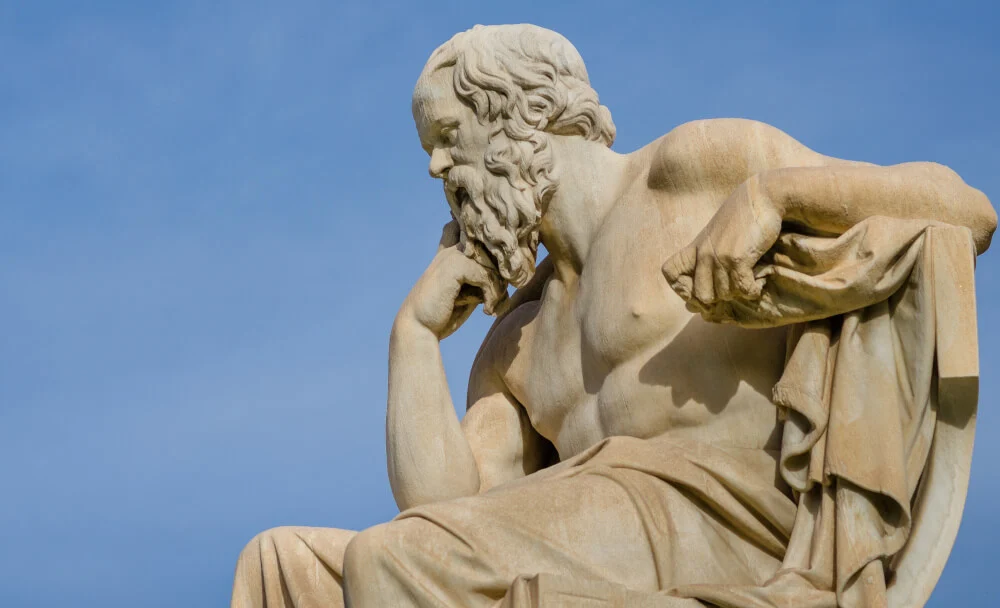 Griechischer Denker Statue