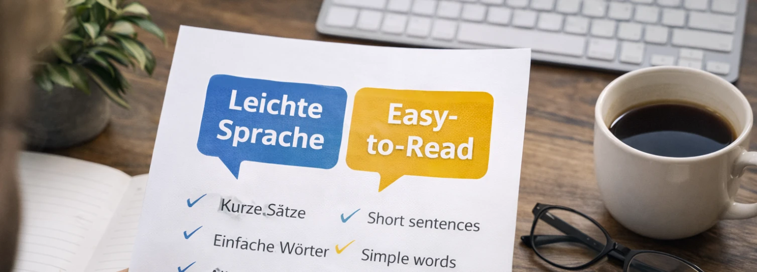Leichte Sprache zur Barrierefreiheit - Easy-to-Read