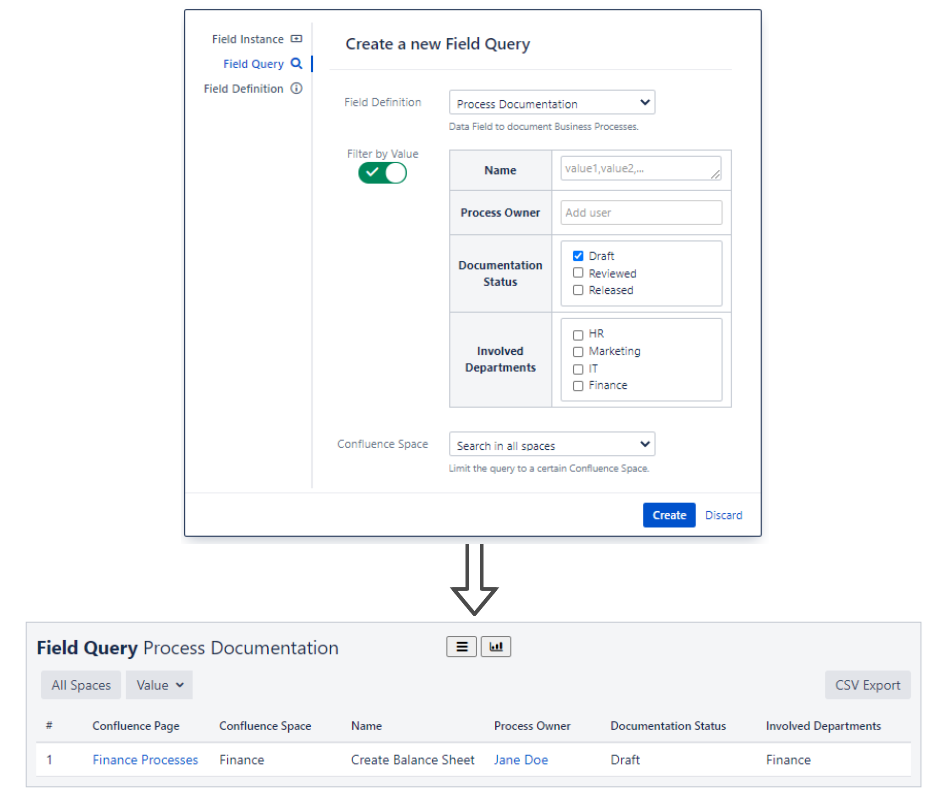 creating a field query