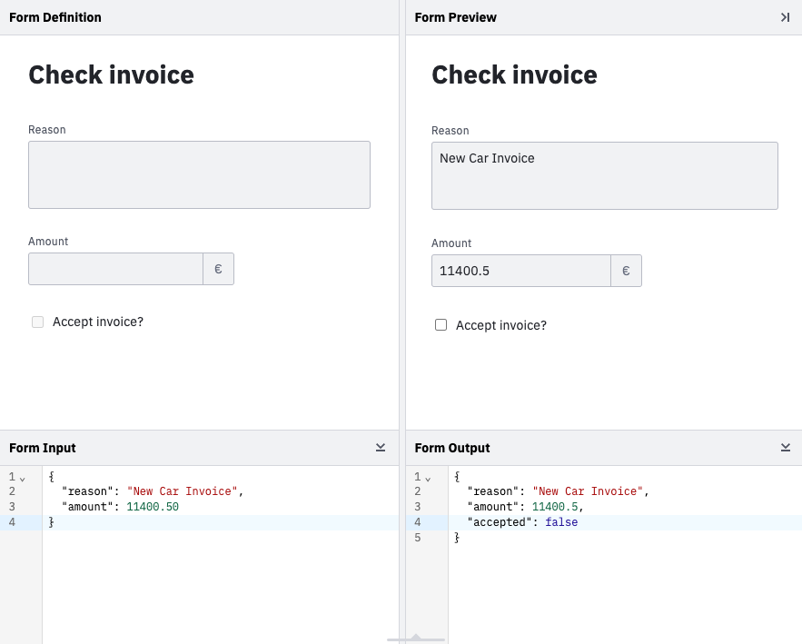 User Tasks Forms ersetzen