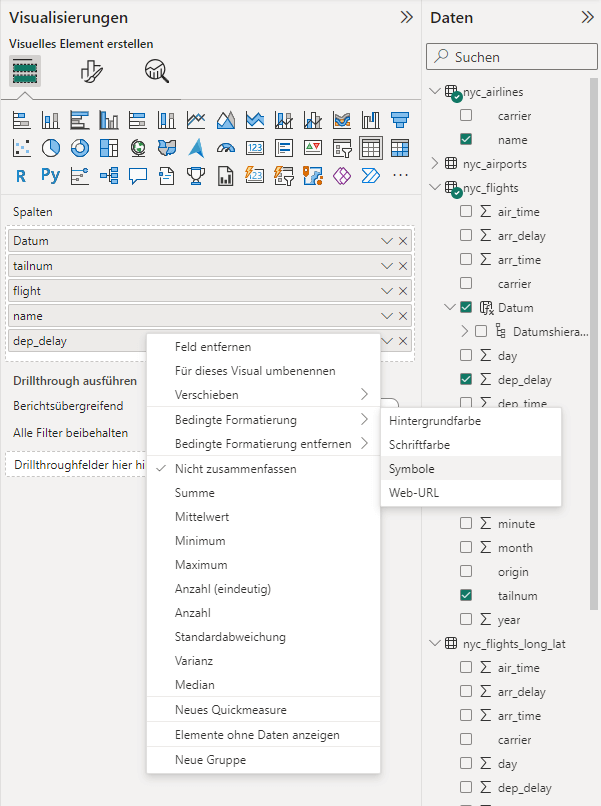 Bedingte Formatierung 1