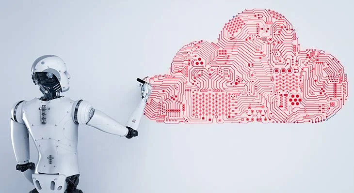 Cloud vom roboter