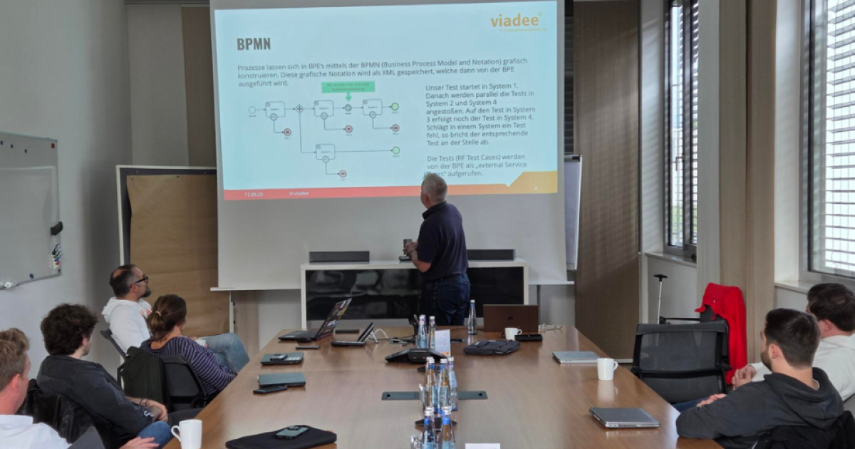 Treffen der Robot Framework Usergroup Münsterland am 17. September 2025