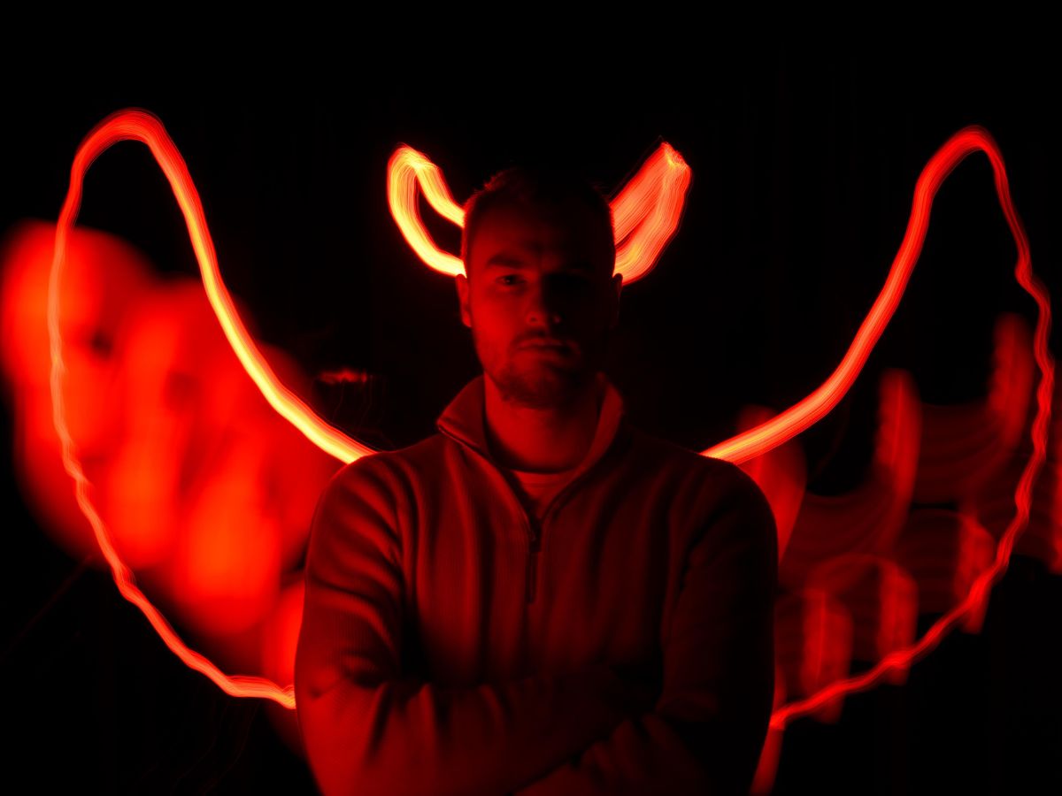 Martens BIld aus dem Lichtworkshop auf dem viadee Seminar 2025.