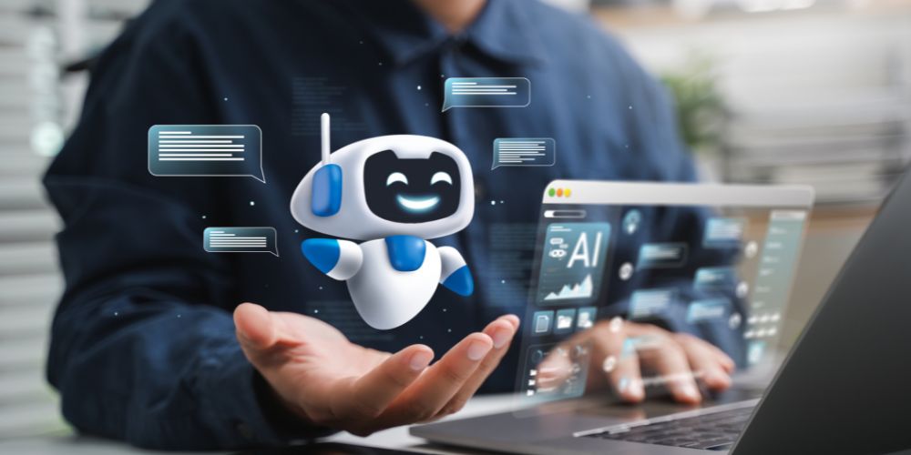 Roboter von Mensch gesteuert