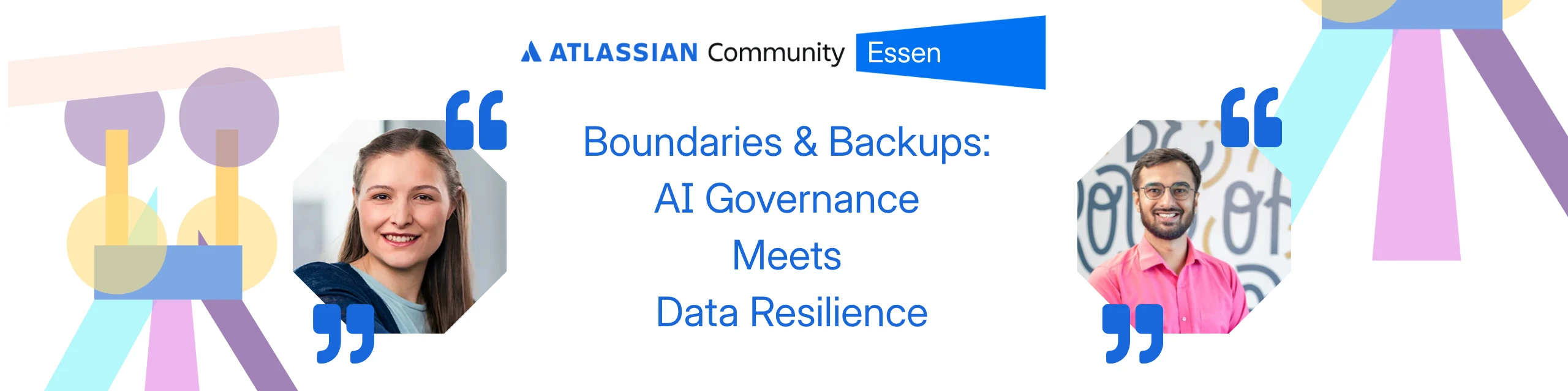 Header des Vortrags bei der Atlassian Community.
