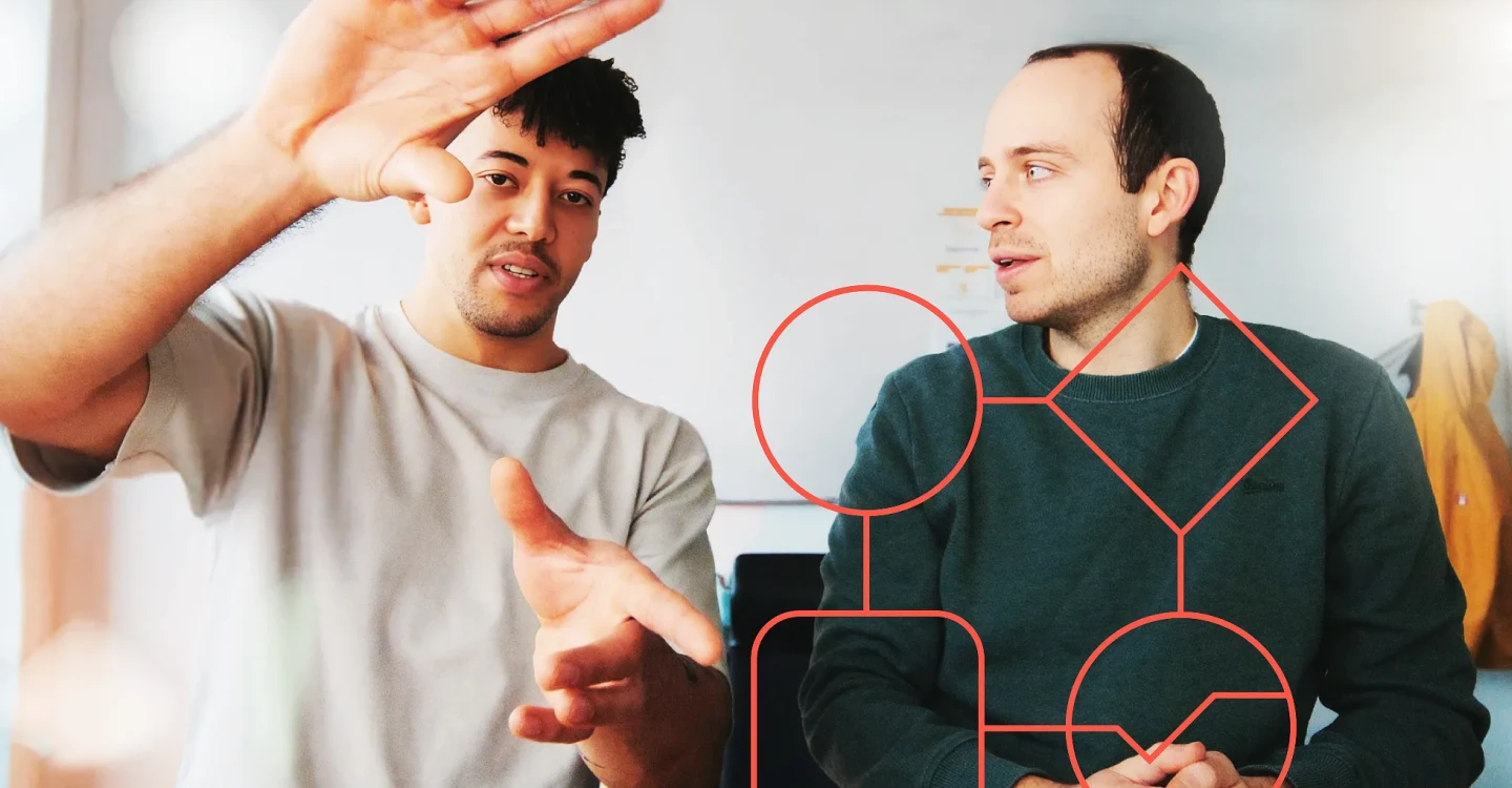 Zwei viadee IT-Berater sprechen über Prozessmanagement