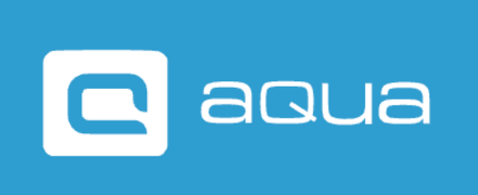Das Logo von aqua.