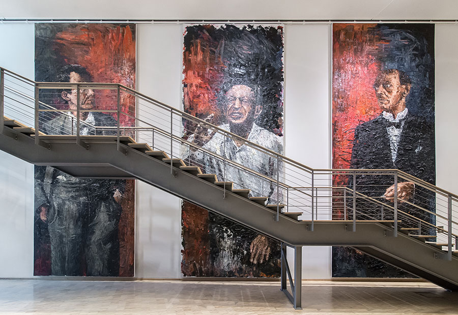 Bilder im Foyer von Maler Oliver Jordan © David Vasicek